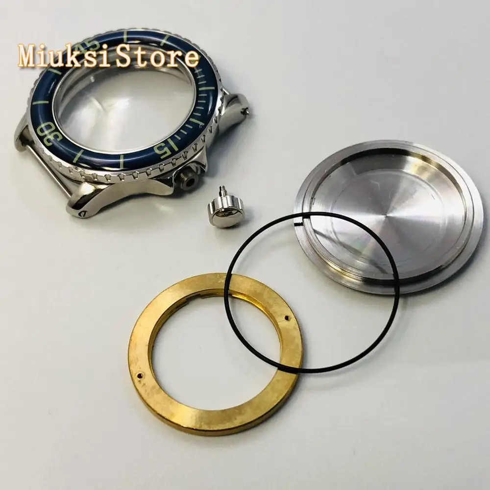 Чехол из нержавеющей стали серебристого цвета 45 мм синяя светящаяся рамка для