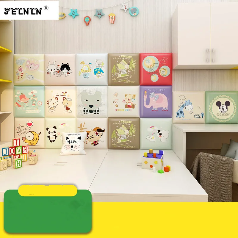 

Cartoon anime children's room anti-collision soft package animal tatami kindergarten baby stickers self-adhesive wall stickers