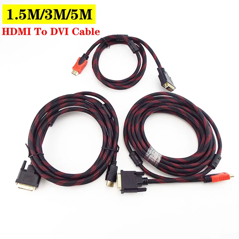 Высокоскоростной 3D HDMI совместимый к DVI Кабель адаптер для HDTV DVD проектора LCD STB XBOX