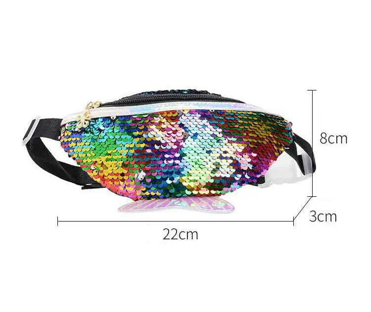 Модная детская сумка для девочек с блестками маленькая через плечо милым принтом