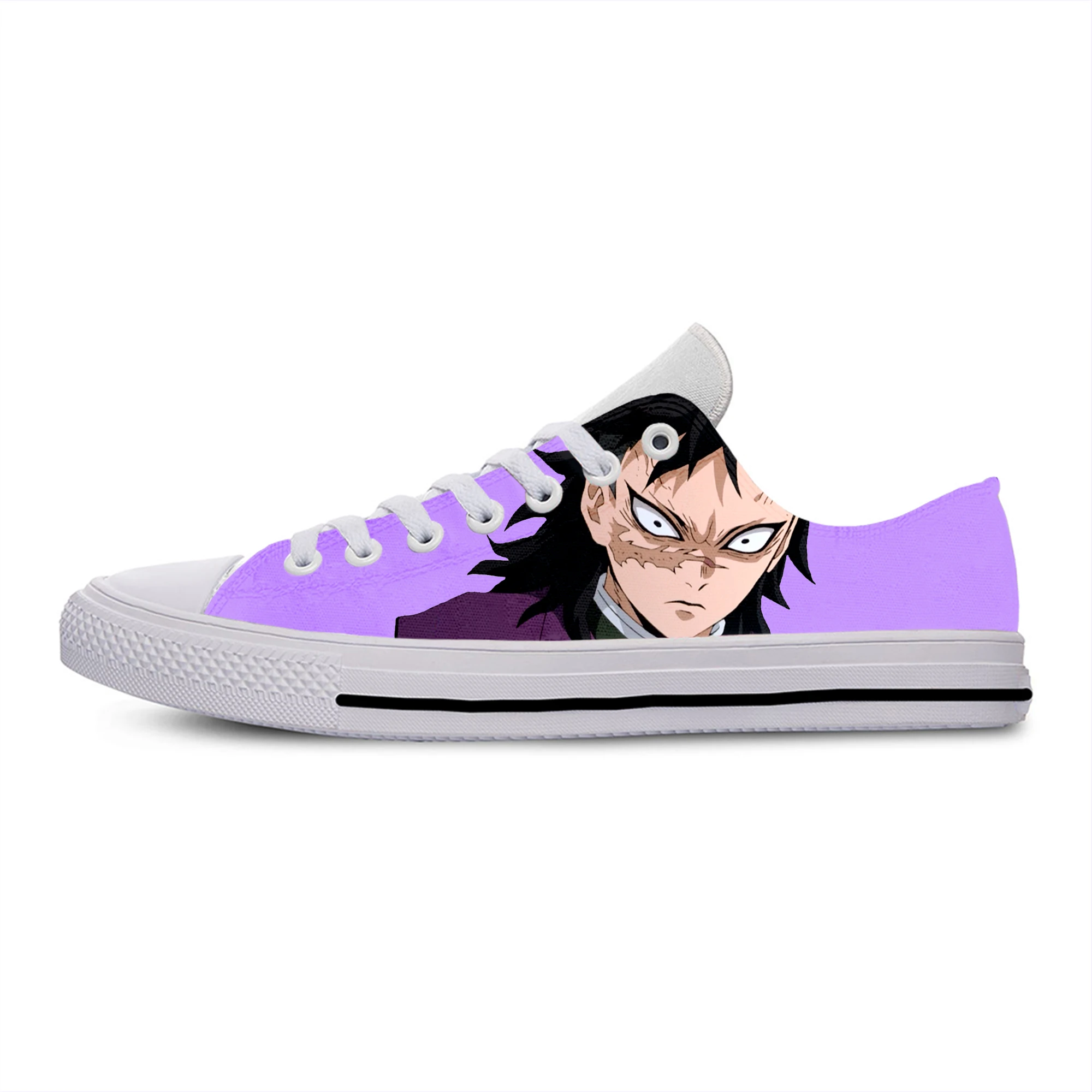 

Demon Slayer Shinazugawa Genya Men's Casual Boys Cosplay Shoes Design Canvas Man Anime Shoes Custom Shoes Anime Shoes