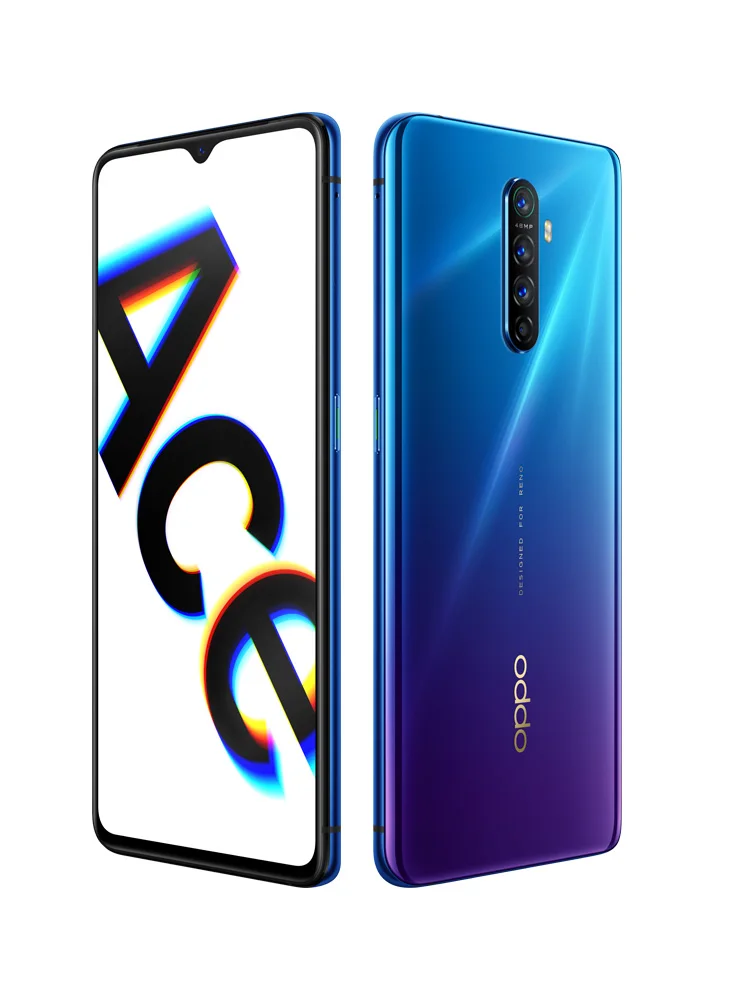 Purple OPPO Reno Ace Поддержка NFC OTG Google Play 90 Гц игровой экран 8 Гб 128 ГБ 48,0 МП 65 Вт Super VOOC gps двойной wifi мобильный смартфон - Цвет: Purple