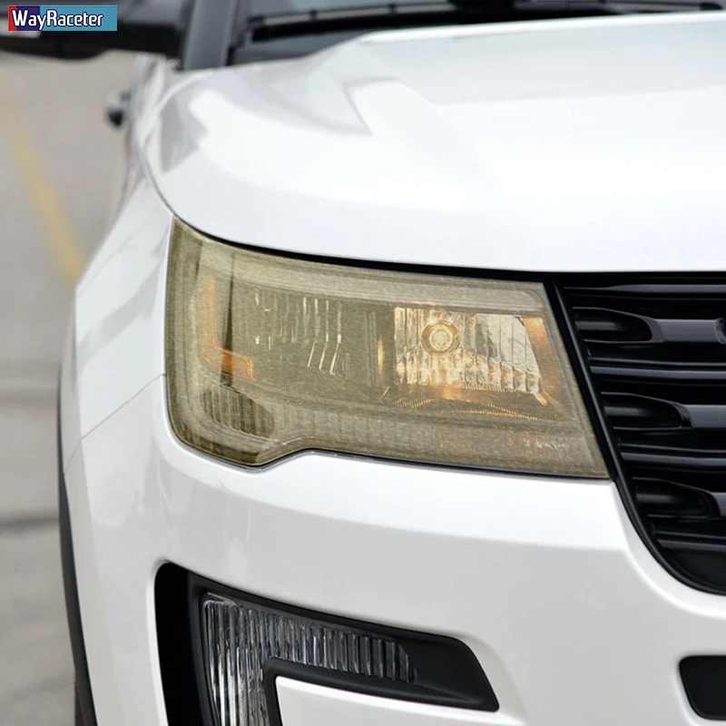 Защитная пленка для фар автомобиля Прозрачная черная наклейка из ТПУ Ford Explorer 2016