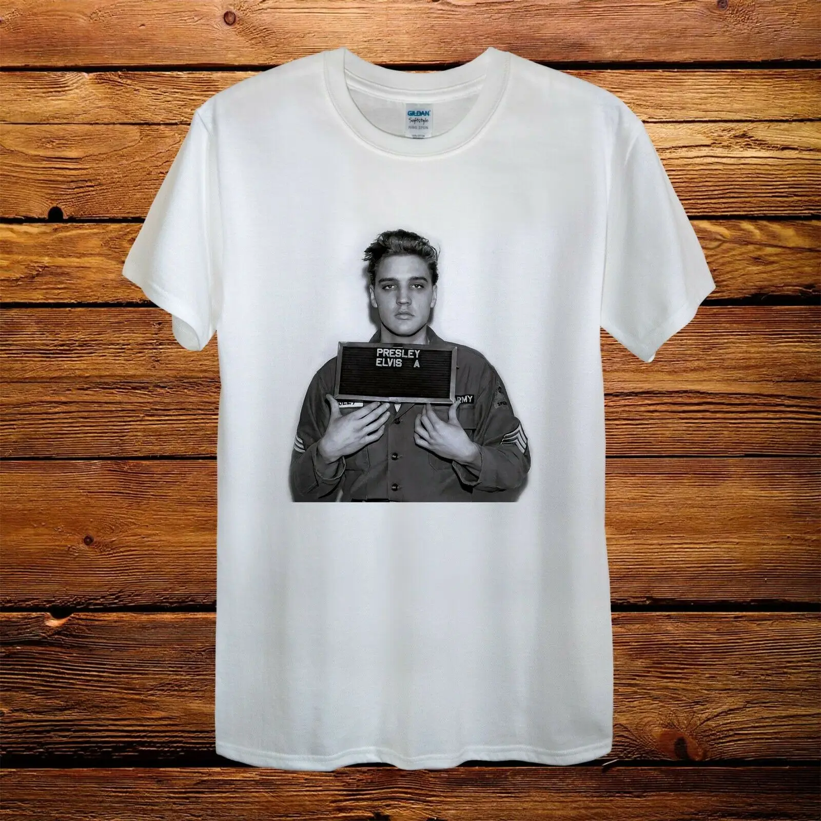 Elvis Presley Mugshot рок н ролл Подарочная дизайнерская футболка для мужчин и женщин
