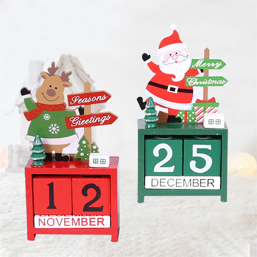 Рождественское украшение креативный Санта Клаус деревянное декоративное