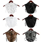 Новая модная Классическая хлопковая кружевная рубашка с ложным воротником для мужчин и женщин Винтажная хлопковая блузка со съемным лацканом с ложным воротником