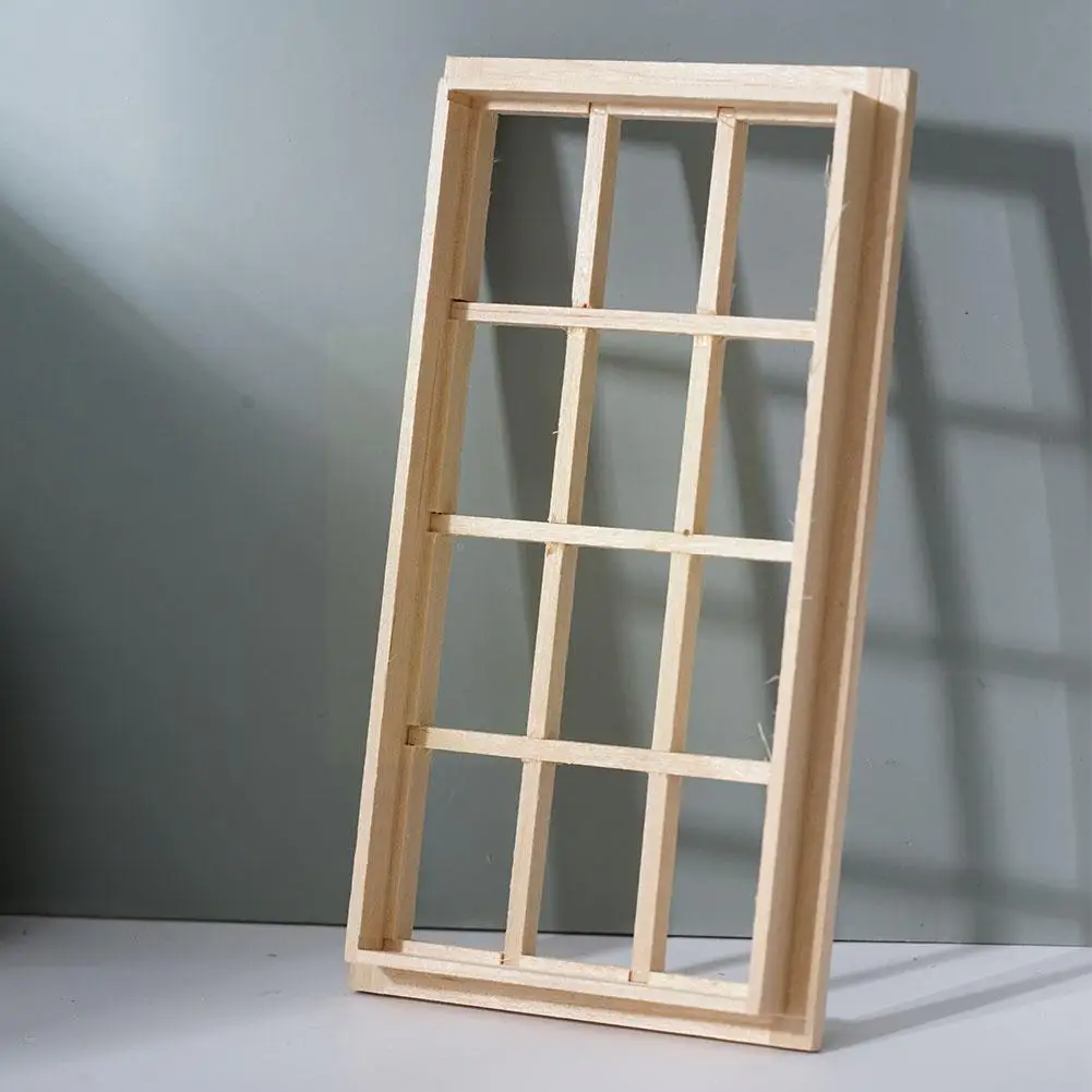 

1:12 миниатюрная мебель для кукольного домика, «сделай сам», деревянная панель, кукольная комната, мини-окно, украшение, дом, гостиная, аксессу...