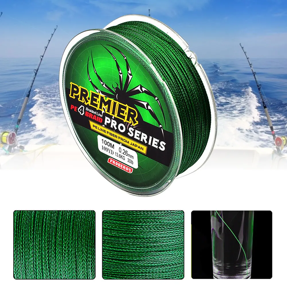 

100M Strong Braided Wire Fishing Line PE Material Multifilament Carp Fishing Rope Line