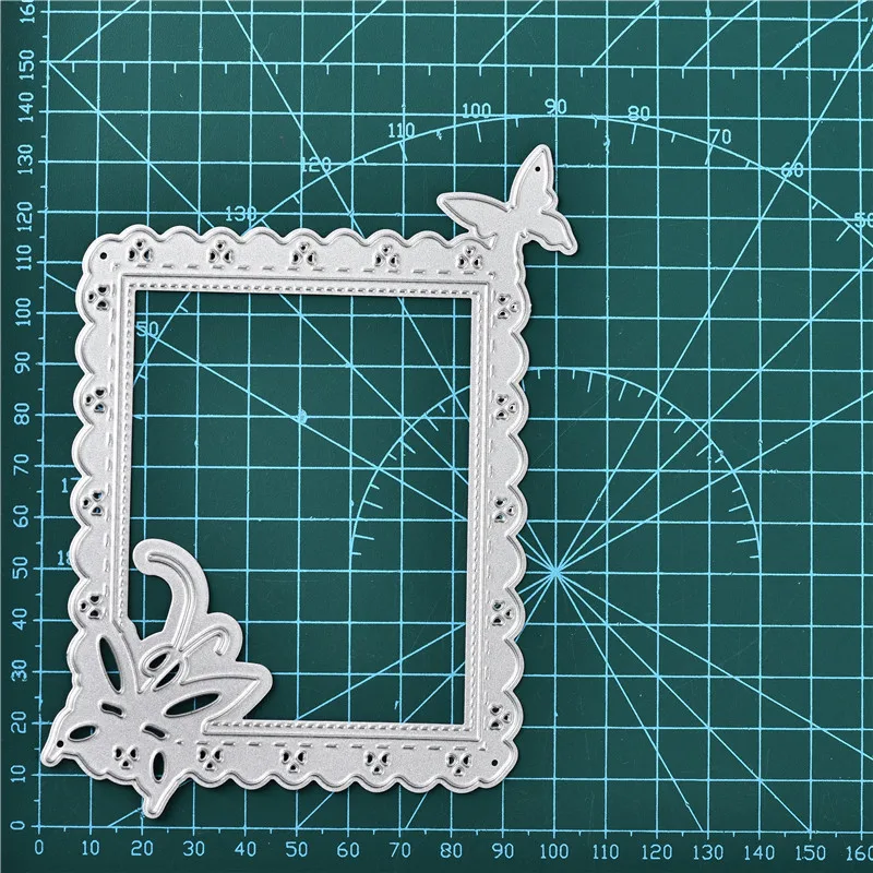 DiyArts бабочка край фон металлические режущие штампы кружева границы Скрапбукинг
