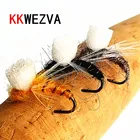 KKWEZVA 18 шт. нахлыстовая приманка сухое плавающее насекомое, похожее на искусственное нахлыстое приманка для ловли карпа рыболовные снасти