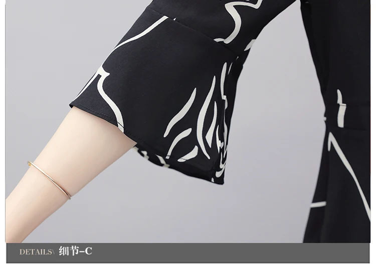 

L-5XL Plus Size 2021 New Summer Fashion Elegant Women's Suits Loose Print V-Neck Asymmetry Tops And Shorts Two Piece Set Ladies