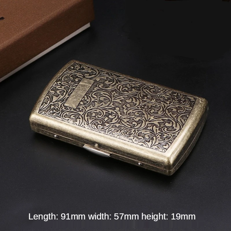 

Creative Cigarette Case12 PCs Split Metal A Variety of Patterns Personality Smoke Accesoires With Gift Box Perfect Gift