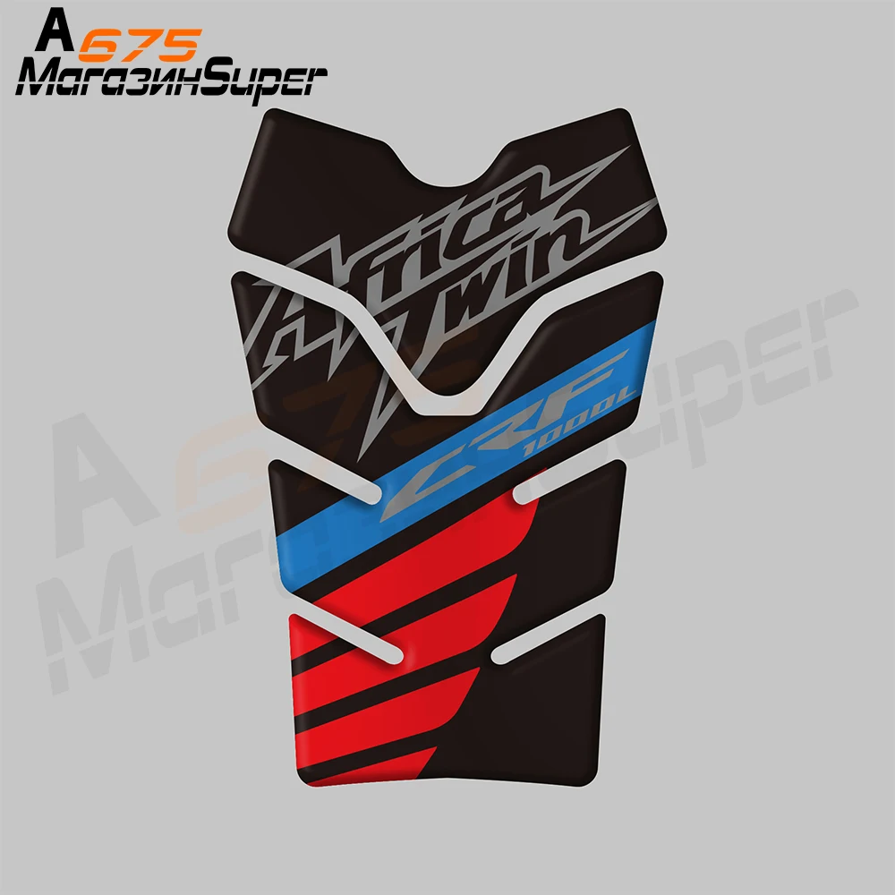 

2 Colors For Fit HONDA Africa Twin CRF1000L Motorcycle TANK PROTECTOR Gas Cap Pad Filler Protector Sticker Decal White black