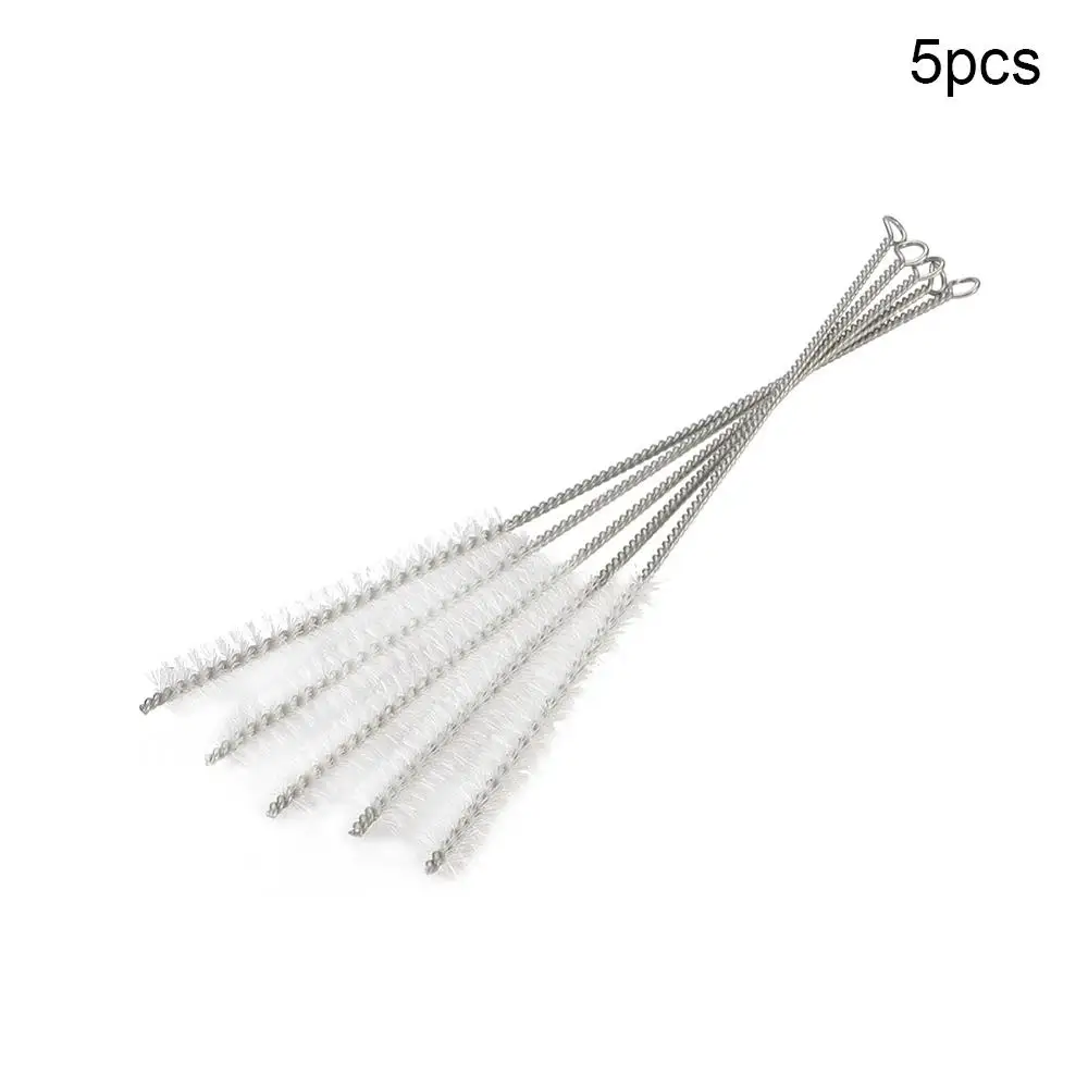 

Hot Nylon Test Tube Brush Metal Handle Bottle Cleaning Brush 22cm Length Cleaner Industry Brush Straw Cleaning Brushes 5/25pcs
