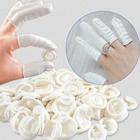 tattoo accessories disposable fingertips protector gloves natural rubber non slip anti static latex finger cots durable tool