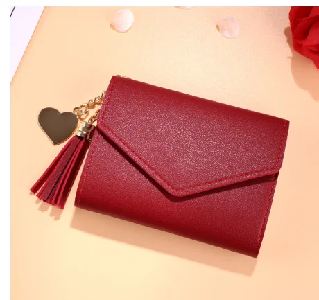 Кошелек с кисточкой женский модный кошелек женские короткие мини-кошельки