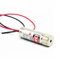 focusable 650nm 5mw red laser diode module line shape with glass lens 12x40mm