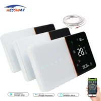 Gas Boiler,Water Heat,Electric Heating Thermostat WIFI for Dual Sensor Floor Heating System Works with Alexa Google Home