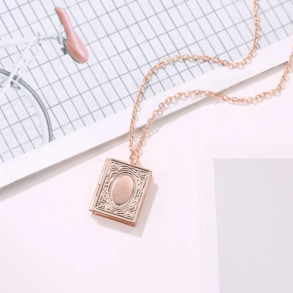 Ожерелье книжка медальон с изображениями подарок для дочери ожерелье на