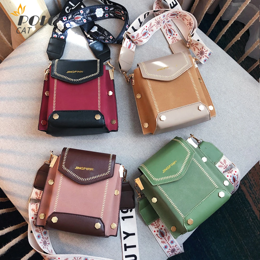 Женская сумка через плечо из ПУ кожи с широким ремешком|Сумки ручками| |