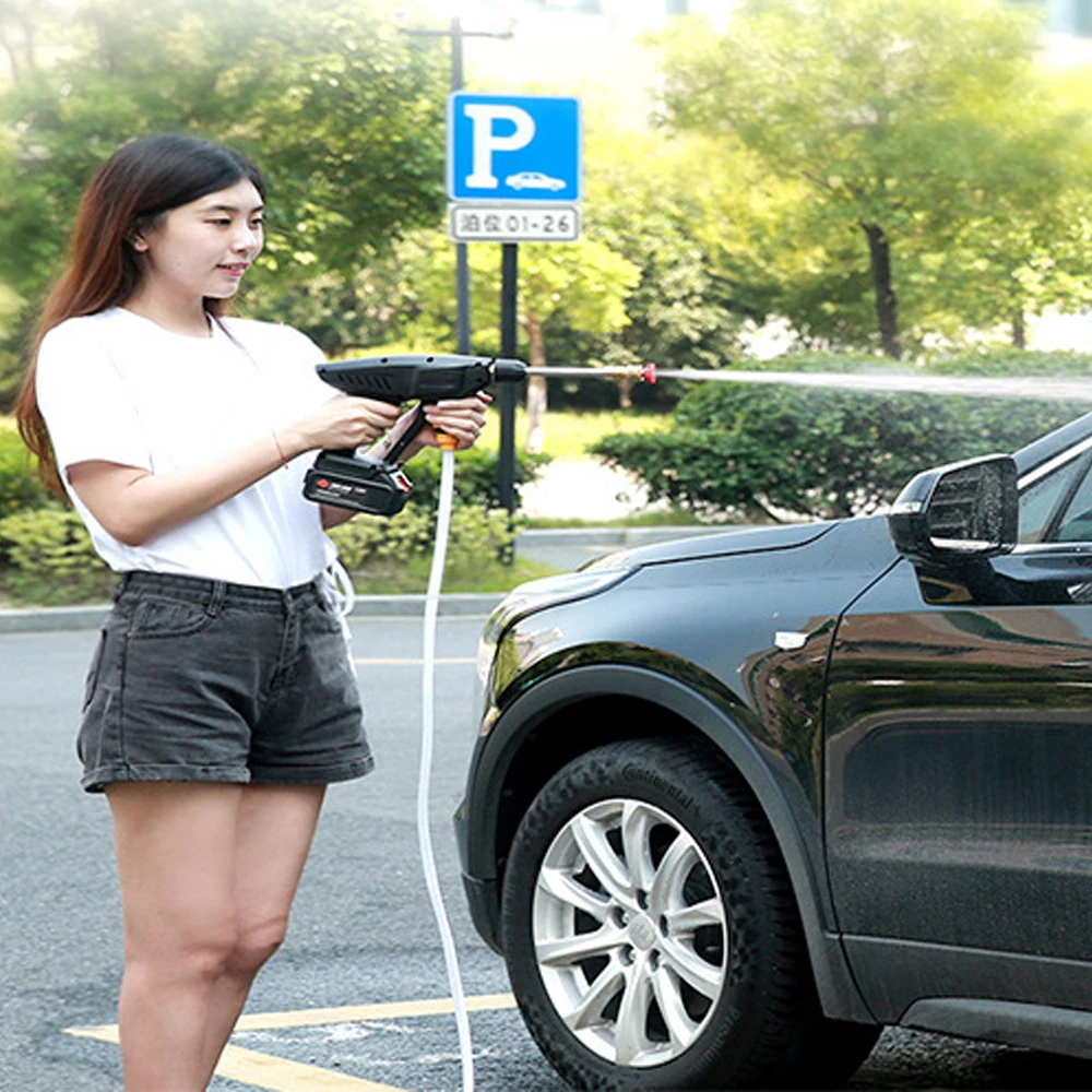 Продажа Бытовая Беспроводная Машина для мойки автомобилей высокого давления, 30 бар, портативный автомобильный мойщик с генератором пены