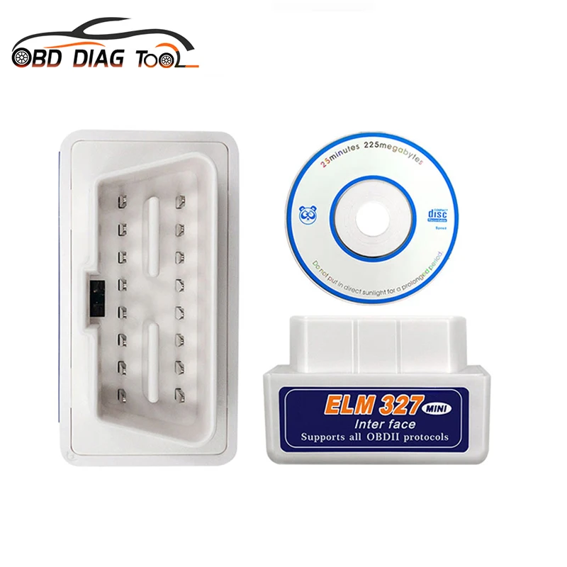 Мини ELM327 V2.1 OBD2 BT считыватель кодов для Android Windows Super ELM 327 интерфейс OBDII многоязычный