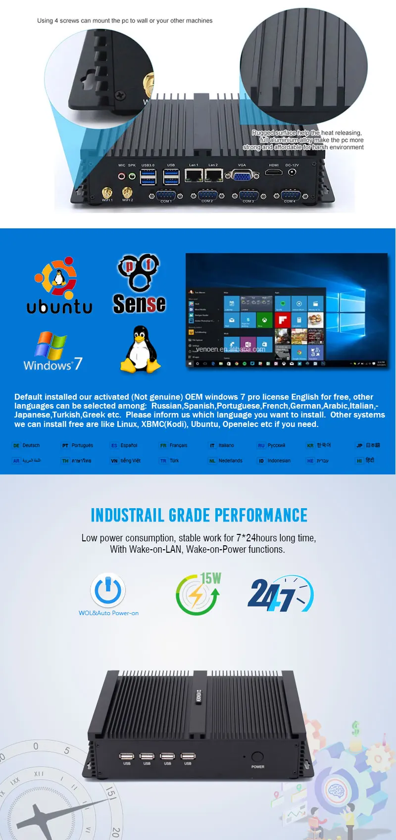 Core i7 8550U промышленный Мини компьютер core i5 8250U 2 intel NUC Lan HDMI DP EDP LPT SIM четырехъядерный процессор 8th gen безвентиляторный КОМПЬЮТЕРНЫЙ СЕРВЕР