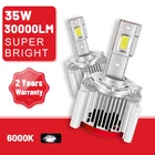 Светодиодсветодиодный лампы для фар Carlitek D5S, 6000 лм, K, 35 Вт, D1S, D2S, D3S, D4S, D8S, D1R, D2R, D3R, D4R, CAN-шина, двухсторонние чипы CSP, автомобильные фары 12 В