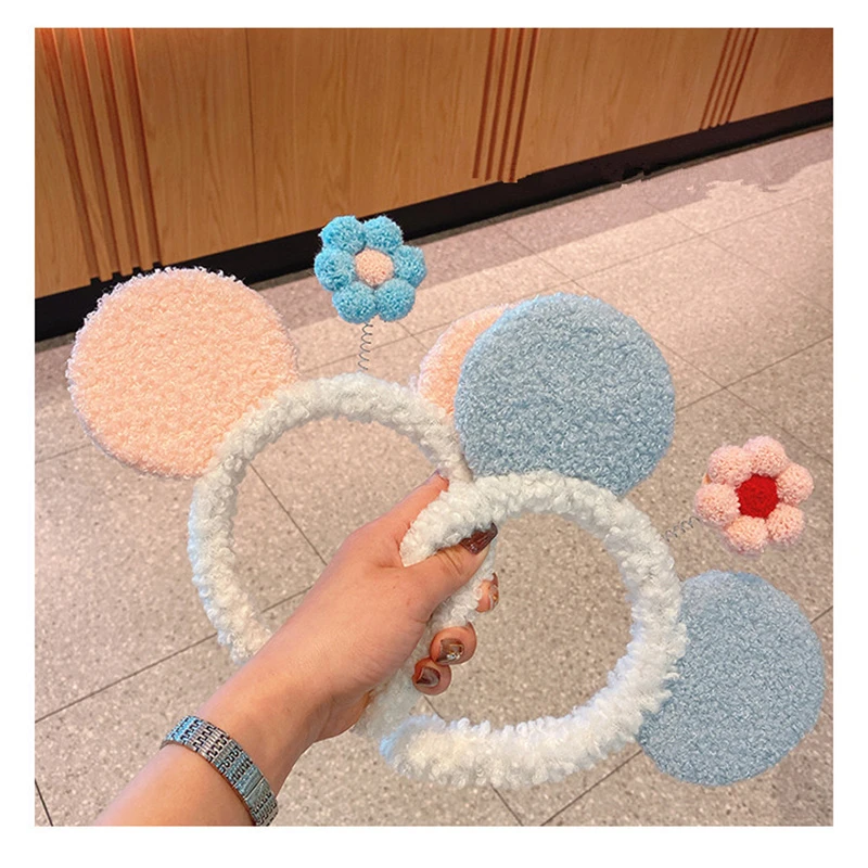 Новинка милый мультяшный аксессуар для волос повязка на голову с цветами женский