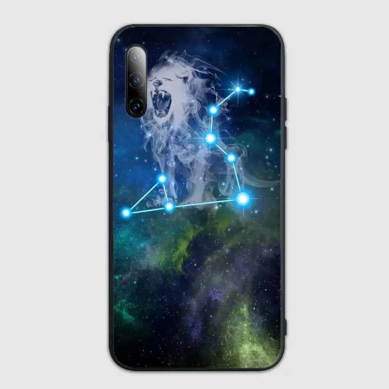 

Zodiac Signs Fluorescent black Phone Case For Samsung S note S10E 6 7 8 9 10 20 plus edge lite Cover Fundas Coque