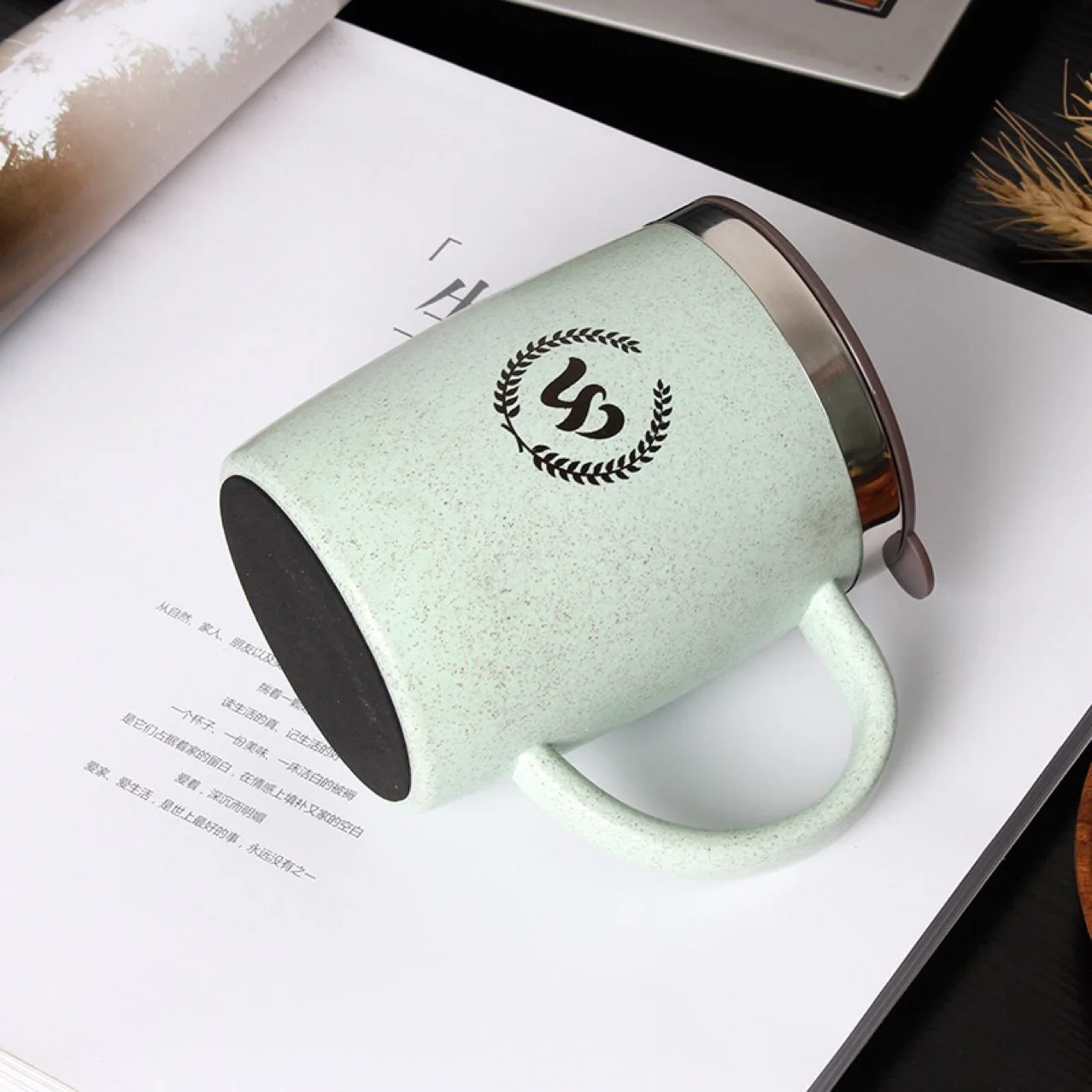 Офисная кружка кофейная чашка с крышкой из нержавеющей стали личная офисная