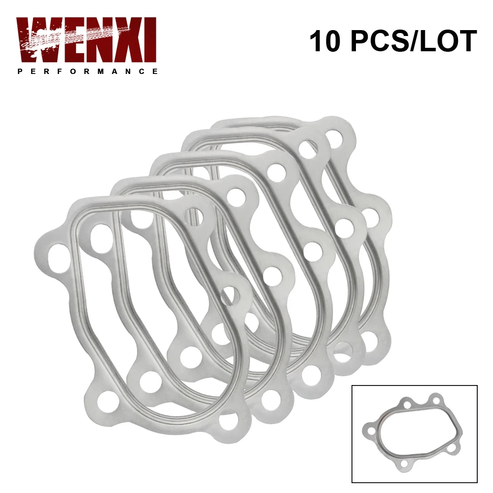 

10 шт./лот для T25 T28 GT25 GT28 Турбокомпрессор, прокладка, фитинг для Turbo GT25 5 Bolt WX4810