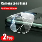 2 шт., объектив камеры, закаленное стекло для iPhone 12 11 Pro Max XR X XS SE 2020 8 7 6 6s Plus, задняя крышка, Защитное стекло для экрана