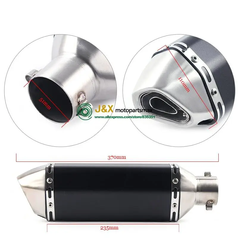 

Motorcycle Exhaust Muffler Escape Db Killer Slip-On For Honda CB1300 CB 1300 Pipe 2003 To 2015 Exhaust