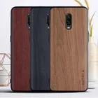 Чехол под дерево для Oneplus 6T, мягкие силиконовые чехлы из ТПУ и искусственной кожи под дерево, чехлы для Oneplus 6T