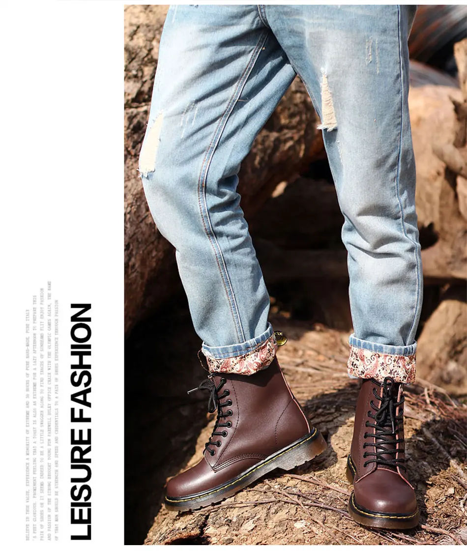 NKAVQI/женские зимние теплые плюшевые ботинки; женские качественные кожаные ботильоны martin; женская зимняя обувь; Botas Mujer