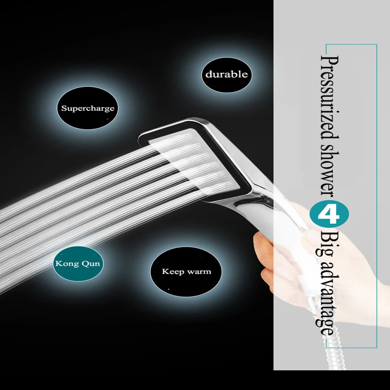 Hot Sale 300 Holes Shower Head High Pressure Rainfall Water Saving Flow With Chrome ABS Spray Bathroom Accessories | Обустройство