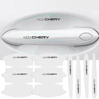 8 шт. наклейки на дверные ручки автомобиля, прозрачная защитная пленка для Chery Fulwin QQ Tiggo 3 5 T11 A1 A3 A5 Amulet M11 Eastar Elara IQ