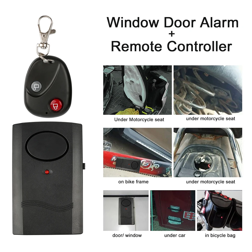 

Kids Safety Universal For Home Security Adjustable Office Easy Install Smart Electric Remote Control Small Window Door Alarm