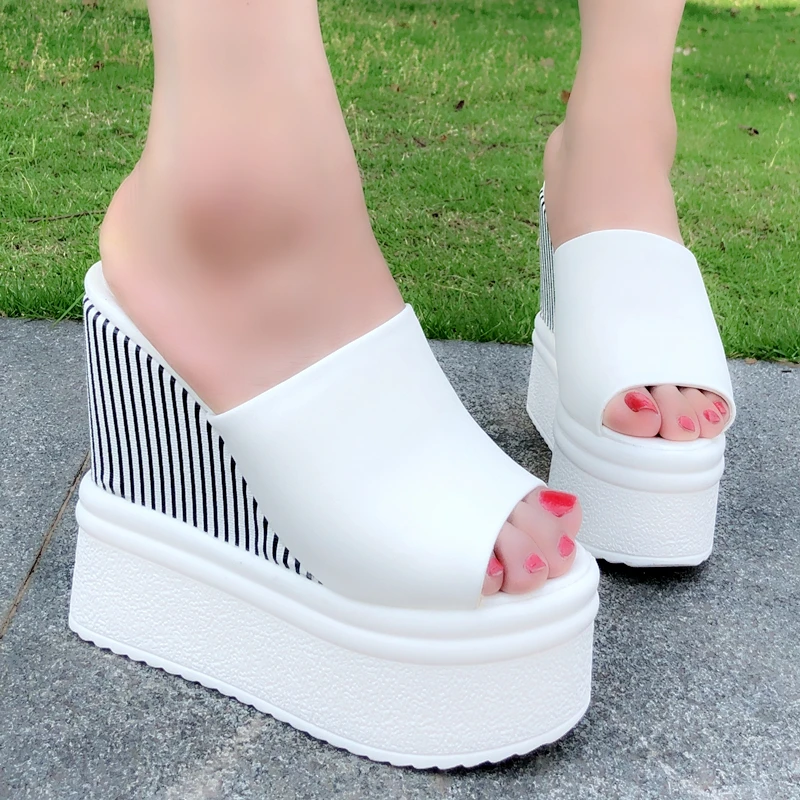 

14cm slippers female summer new style Korean wild fashion flip flops flat outdoor beach sandals