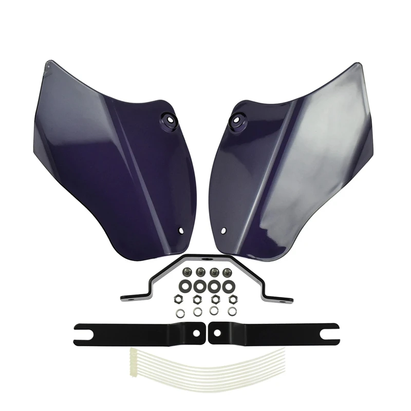 

Motorcycle Air Deflector Reflective Saddle Shields Air Heat Deflector for Softail Fatboy FLSTF Deluxe FLSTN Slim