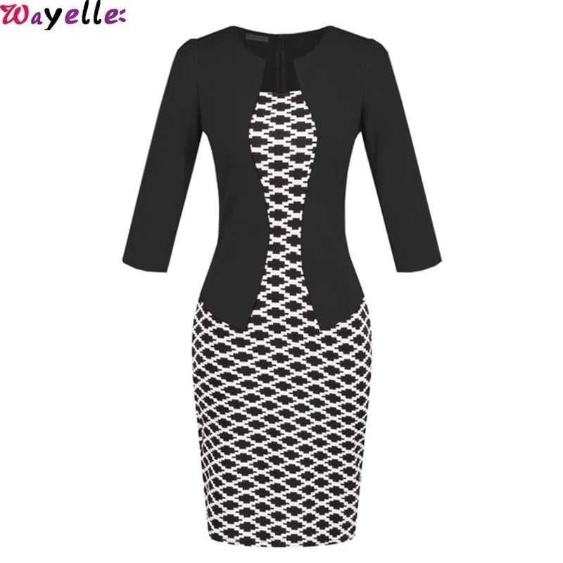 2019 новая Офисная Женская юбка карандаш модный темперамент интервью маленький