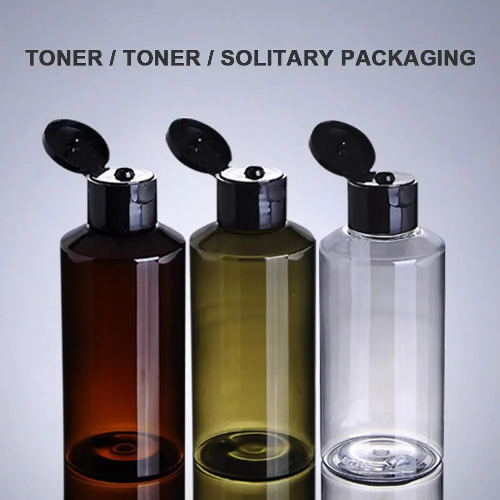 4Pcs 150ML Plastic Transparent Makeup Water Toner Liquid Soap Dispenser Bottles Clamshell Portable Storage Bottle Skin Care Tool