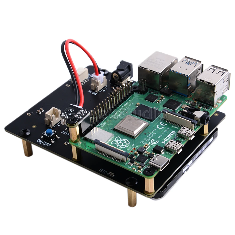 Новая версия! Raspberry X825 2,5 дюймов SATA HDD/SSD Плата расширения для Raspberry Pi 4B(4 Модель B
