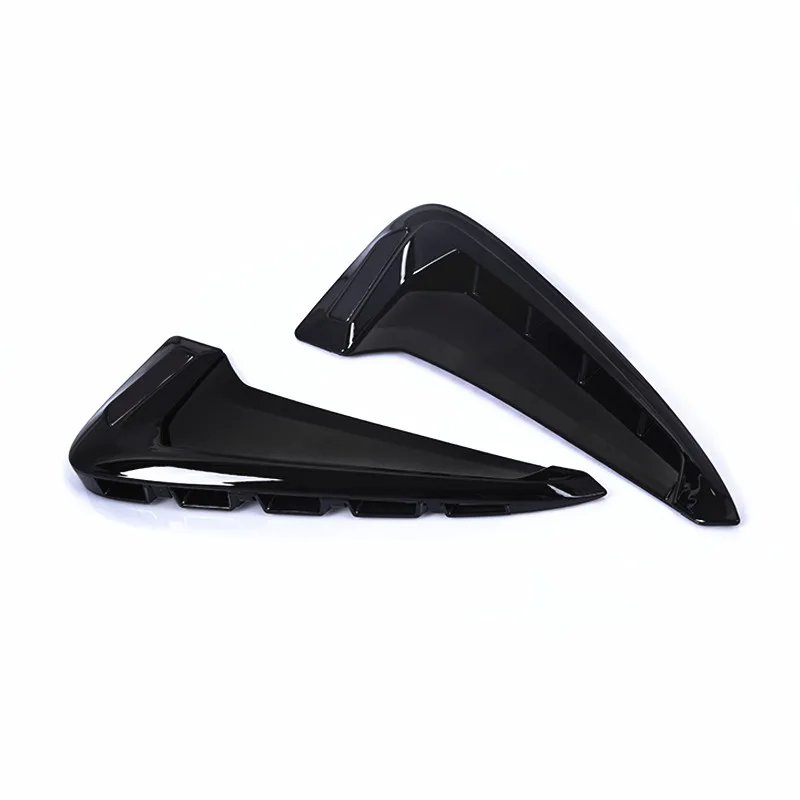 2 шт. Черный Хром ABS боковое крыло воздушный поток Впускное отверстие крышка