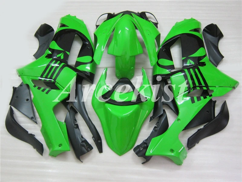 

4 Gifts New ABS Motorcycle Fairings Kit Fit for kawasaki Ninja ZX6R 636 2007 2008 6R 07 08 ZX-6R Fairing set cool black green