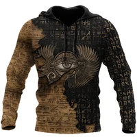 mens clothes eyes of egypt 3d printing hoodie new fashion zipper hoodie unisex casual sweatshirt dyi300