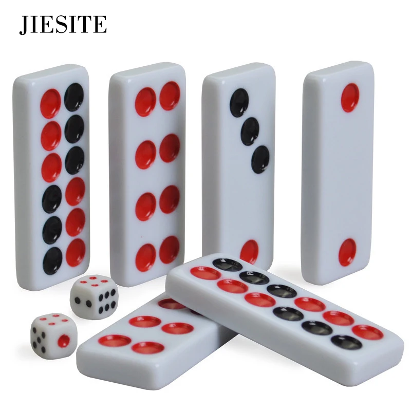 JIESITE 2020 Qing Yu Nian Pai Jiu черно белая игра домино го 32 шт. с коробкой и 2 кубиками