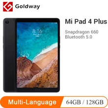 Многоязычный Xiaomi mi Pad 4 Plus 64 Гб/128 ГБ Планшеты 4 Snapdragon 660 AIE 8620 мАч 10,1 ''16:10 1920x1200 экран 13 МП mi Pad 4