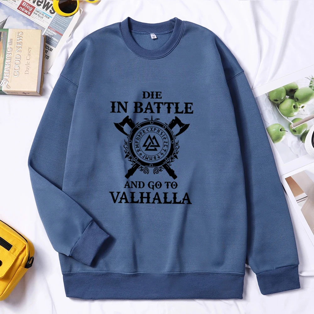 Один Viking худи сыну Одина умереть в бою и перейдите Valhalla толстовки с капюшоном